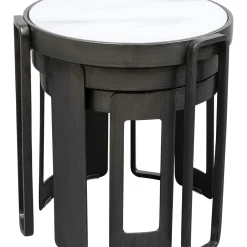 Table Basse Perelli Noir (3/Set)