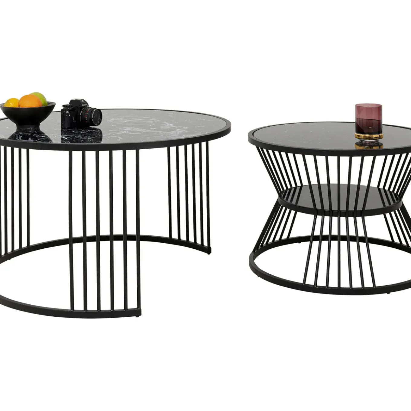 Table Basse Roma Noir (2/Set)