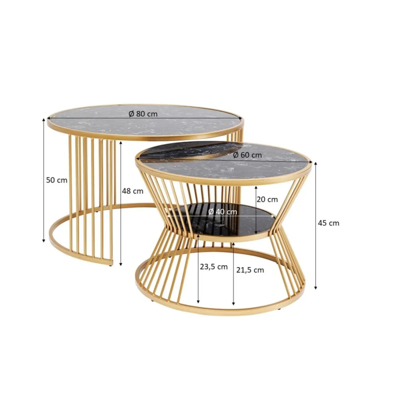 Table Basse Roma (2/Set)