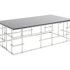 Table Basse Rome Argente 130X70Cm