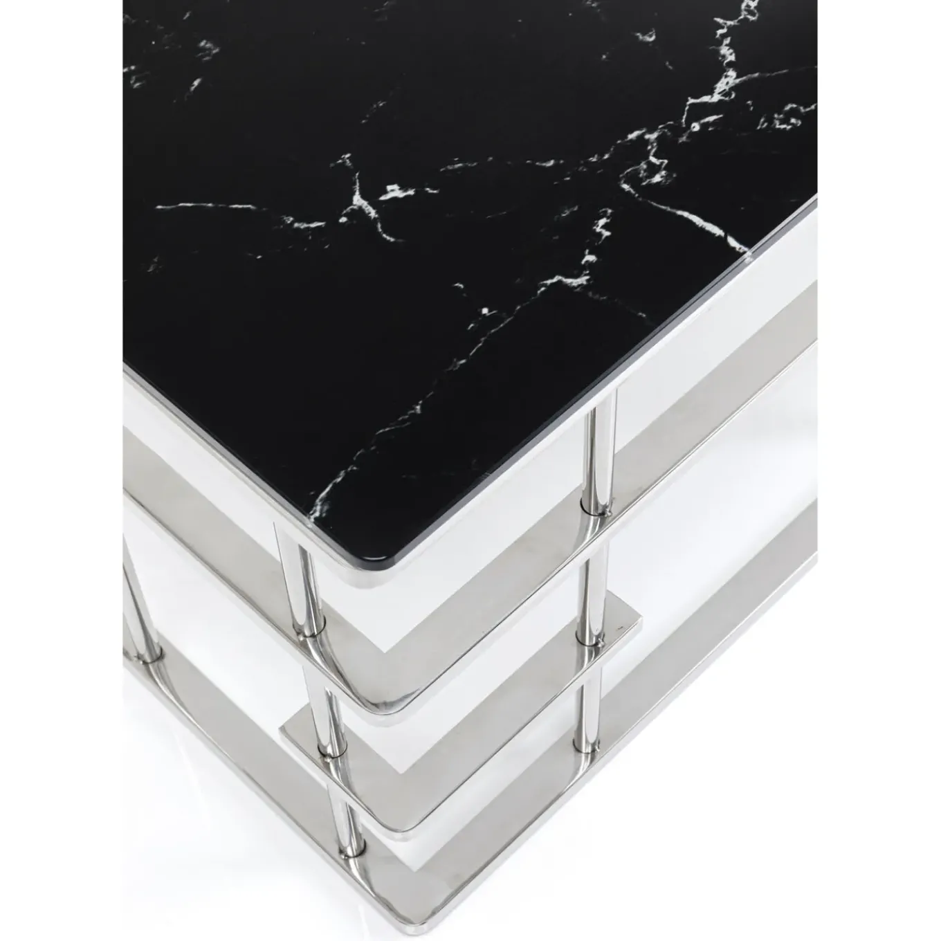 Table Basse Rome Argente 130X70Cm