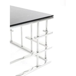 Table Basse Rome Argente 130X70Cm