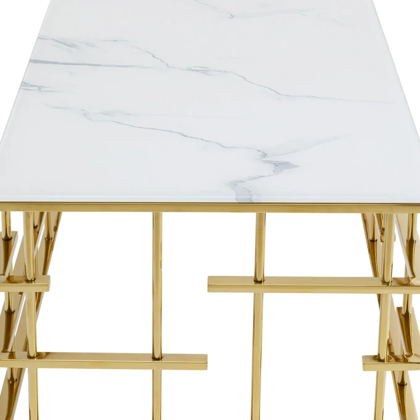Table Basse Rome Dore 130X70Cm