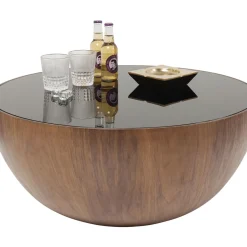 Table Basse Tear Drops Noyer O80Cm