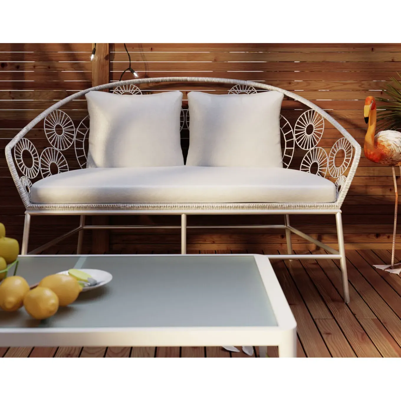 Table Basse Tiki Blanc