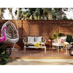 Table Basse Tiki Blanc