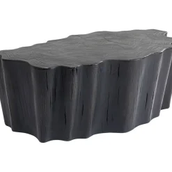 Table Basse Tree Stump Noir 119X68Cm