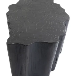 Table Basse Tree Stump Noir 119X68Cm