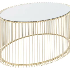 Table Basse Wire Uno Laiton 60X90Cm