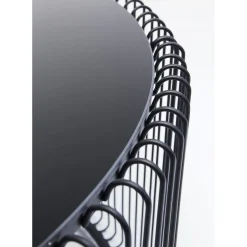 Table Basse Wire Uno Noir O80Cm