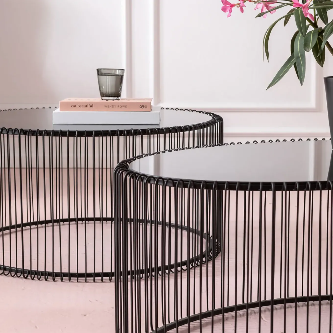 Table Basse Wire Uno Noir 60X90Cm