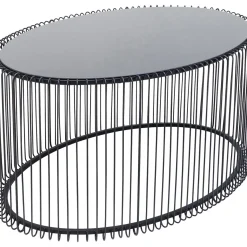 Table Basse Wire Uno Noir 60X90Cm