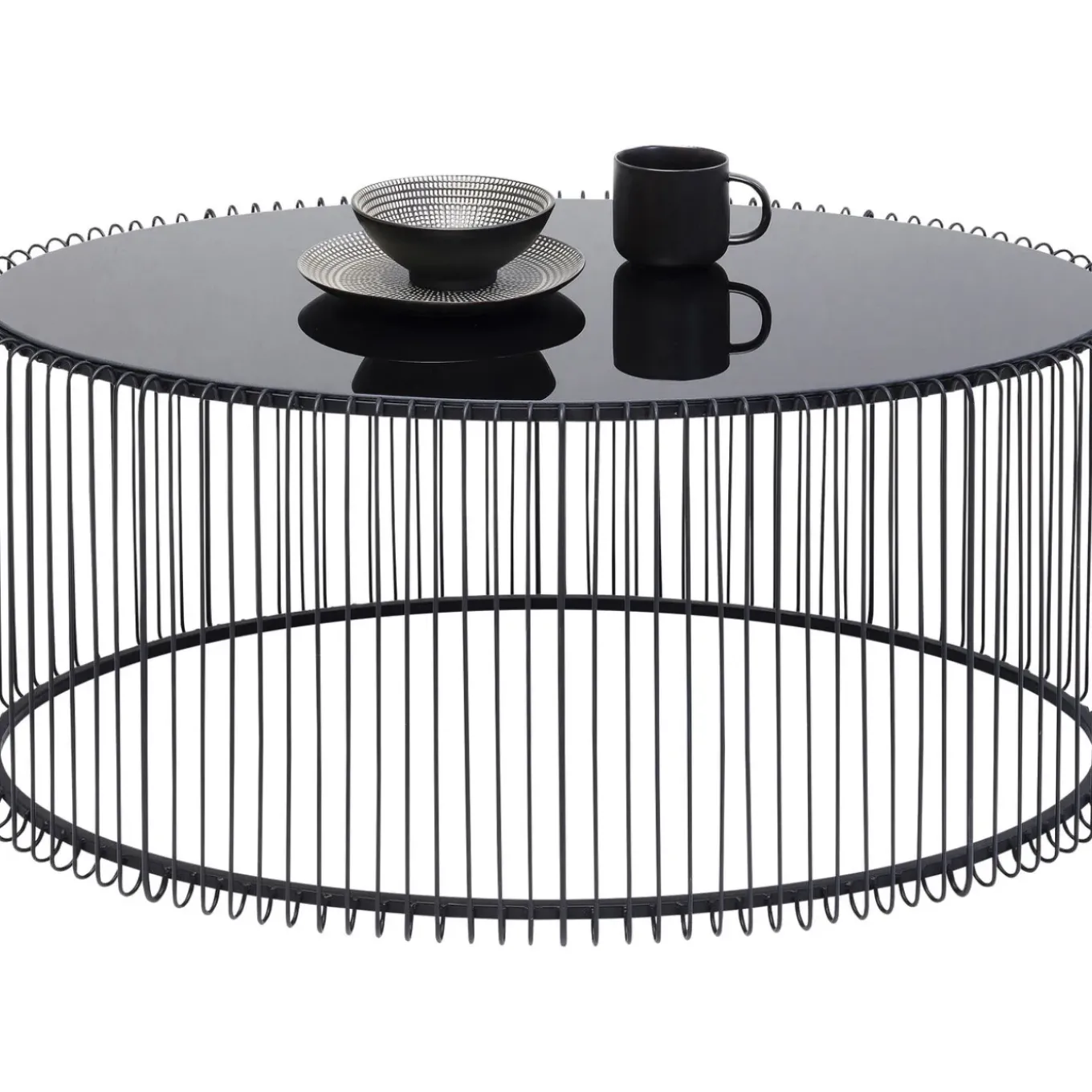 Table Basse Wire Uno Noir 60X90Cm
