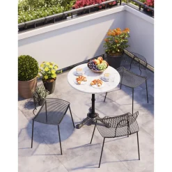 Table Bistrot Kaffeehaus Blanc O 60