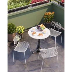 Table Bistrot Kaffeehaus Blanc O 60