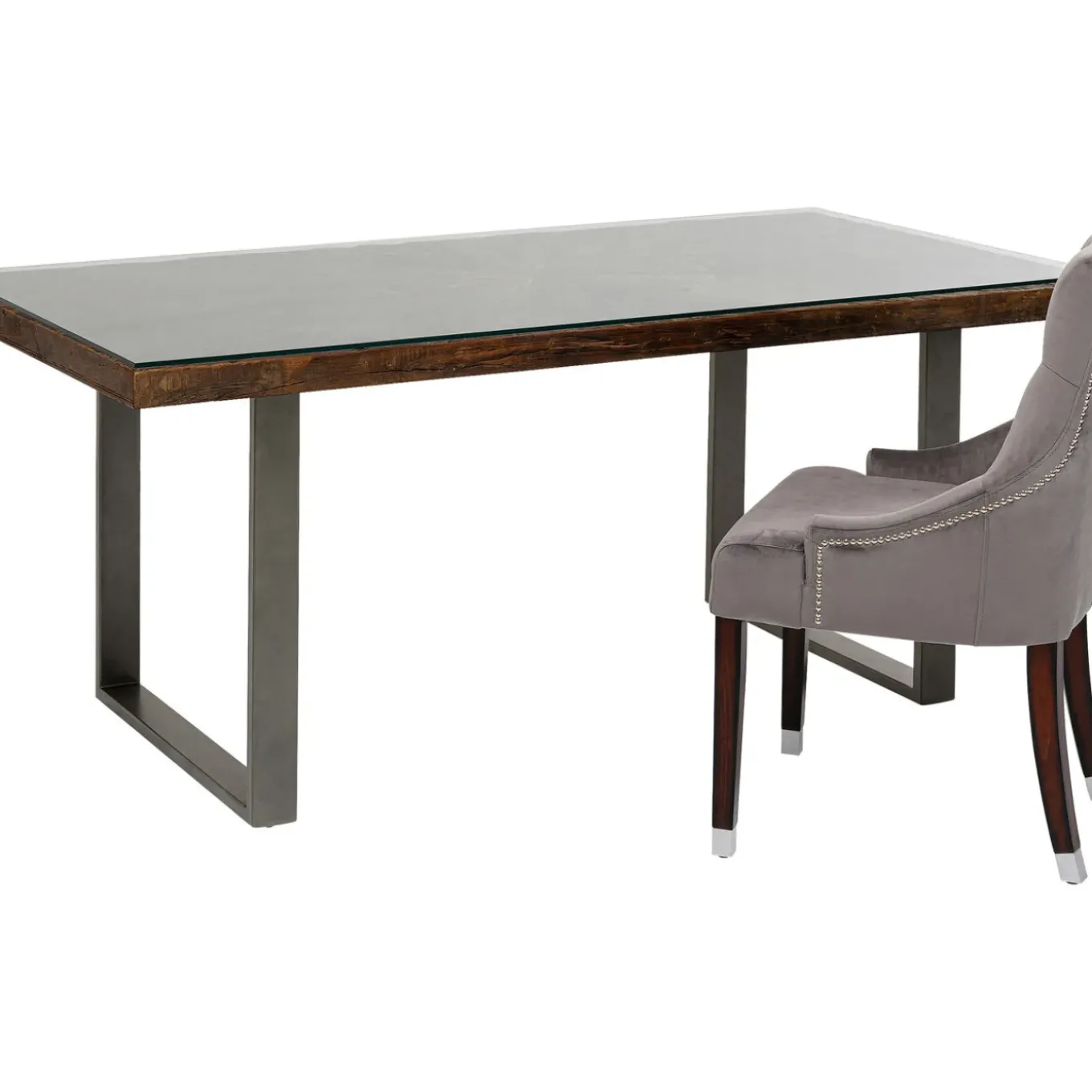 Table Conley Acier Brut 180X90