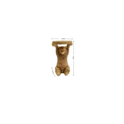 Table D Appoint Animal Bear Dore 35X34Cm
