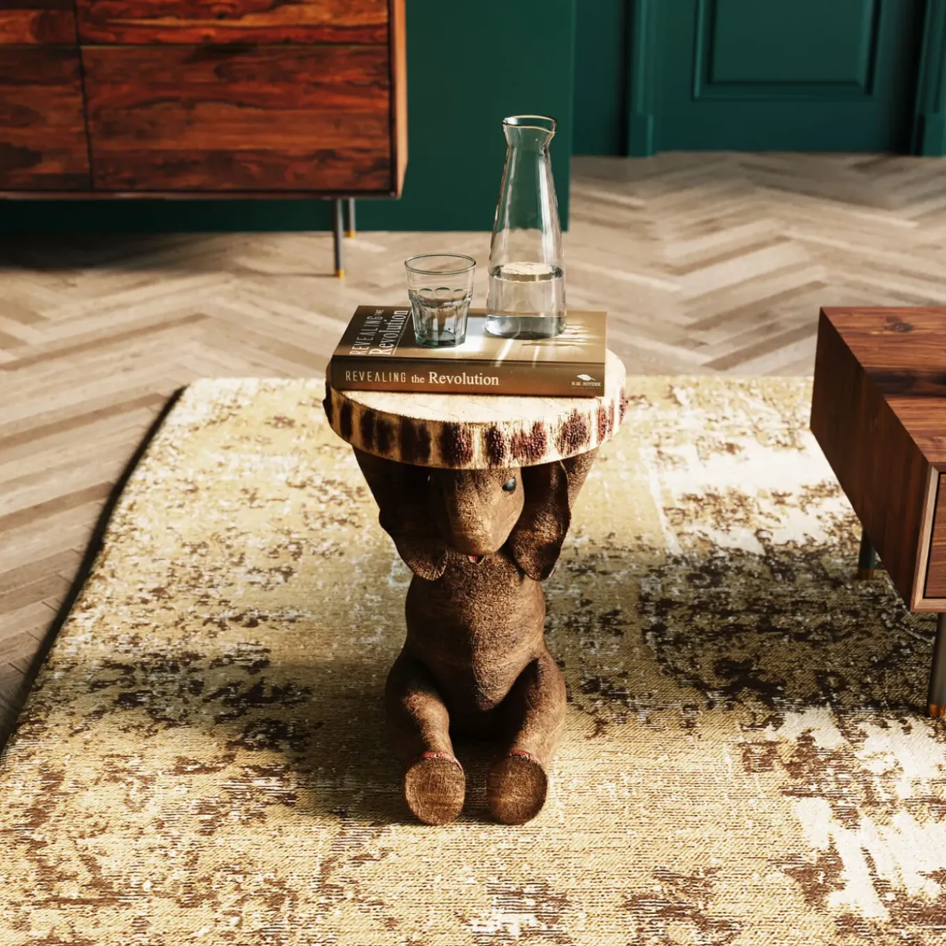 Table D Appoint Animal Elephant O35Cm