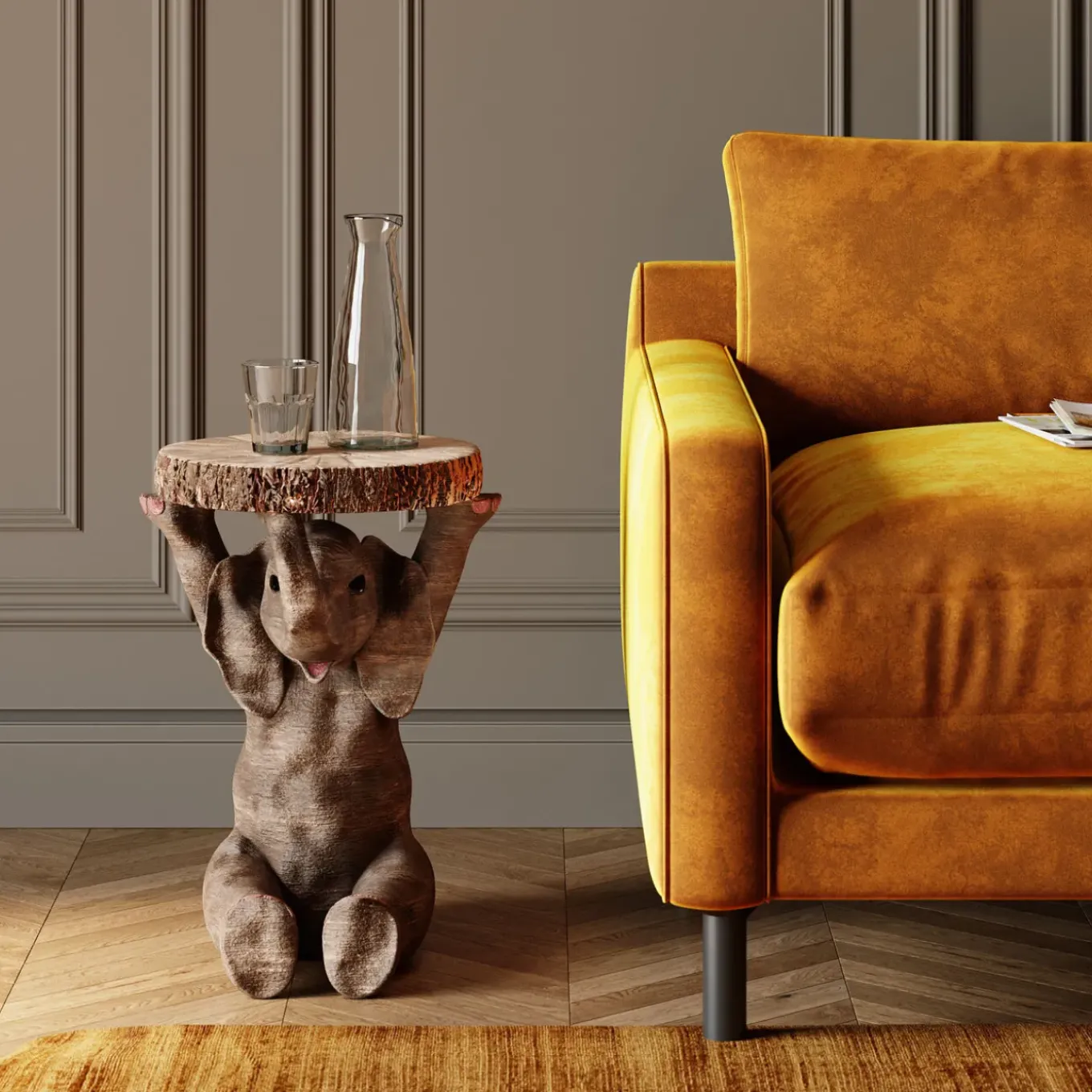 Table D Appoint Animal Elephant O35Cm