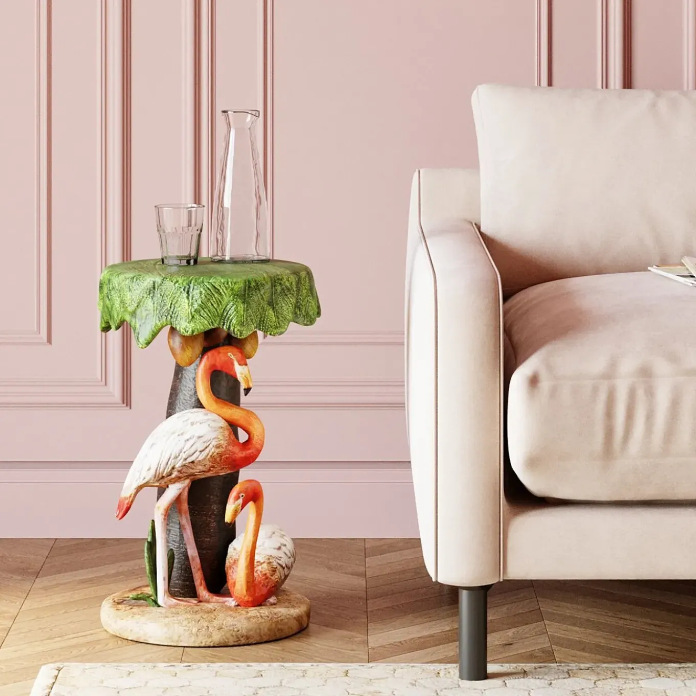 Table D Appoint Animal Flamingo Road O36Cm