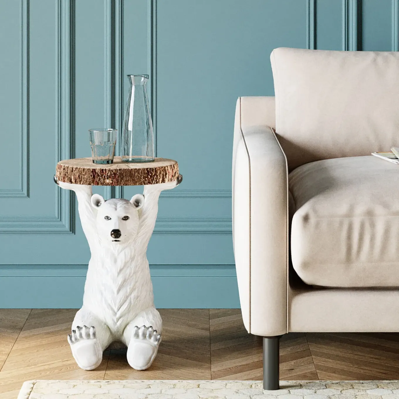 Table D Appoint Animal Polar Bear O37Cm