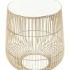 Table D Appoint Beam Marbre Blanc-Laiton O32Cm