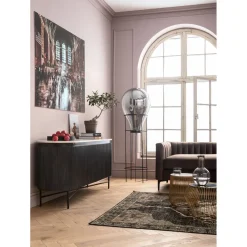 Table D Appoint Beam Marbre Blanc-Laiton O32Cm