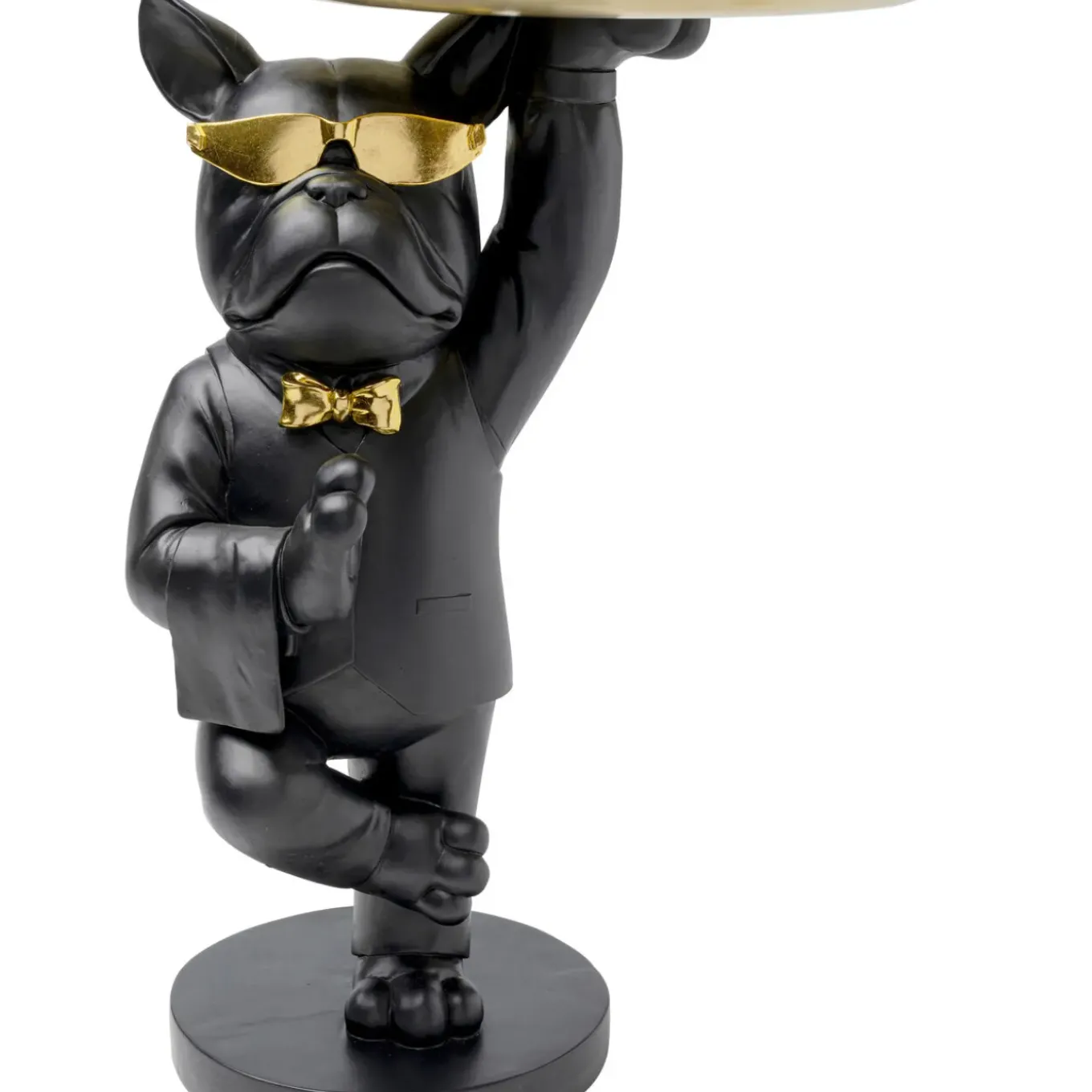 Table D Appoint Cool Bulldog Tray Noir 34X55Cm