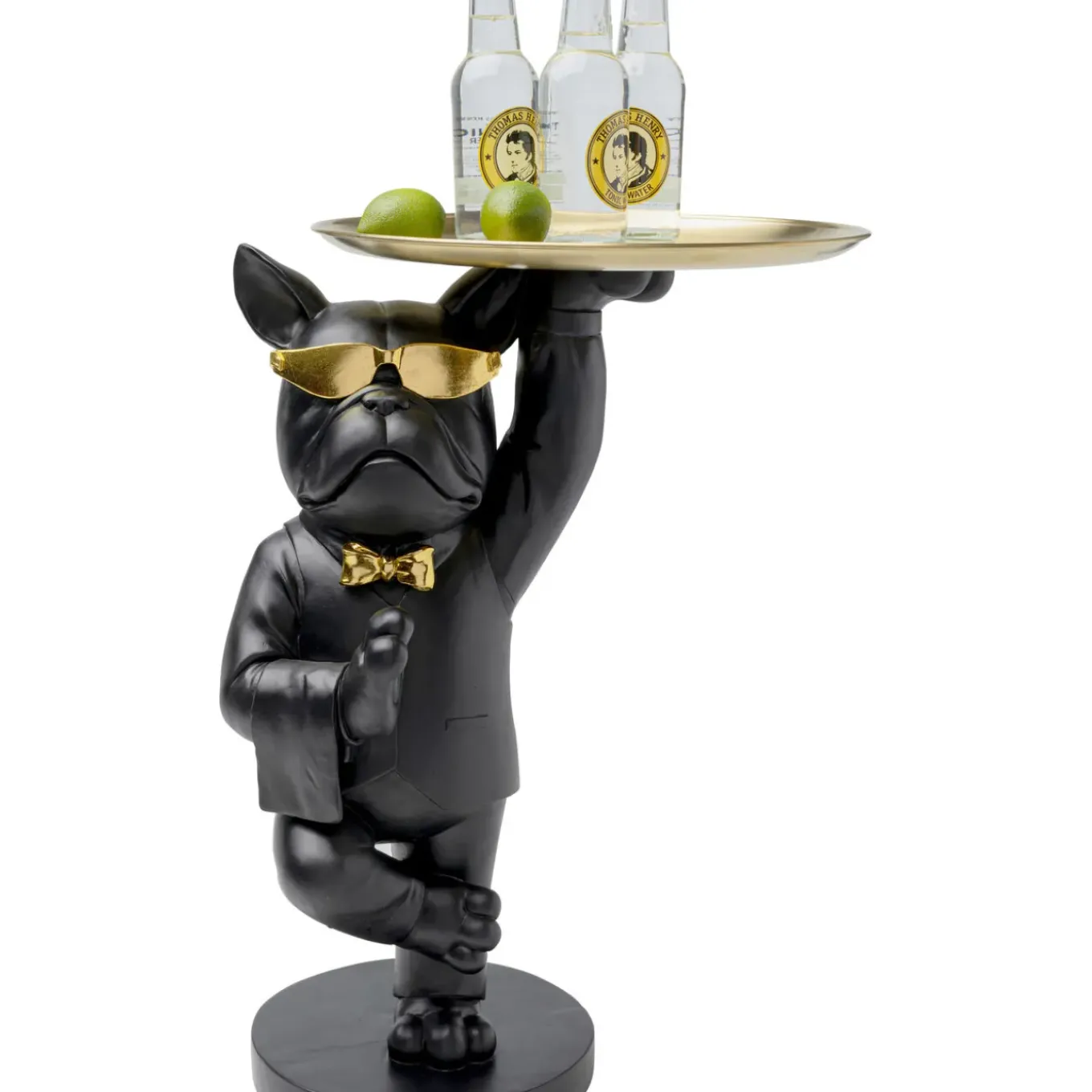 Table D Appoint Cool Bulldog Tray Noir 34X55Cm