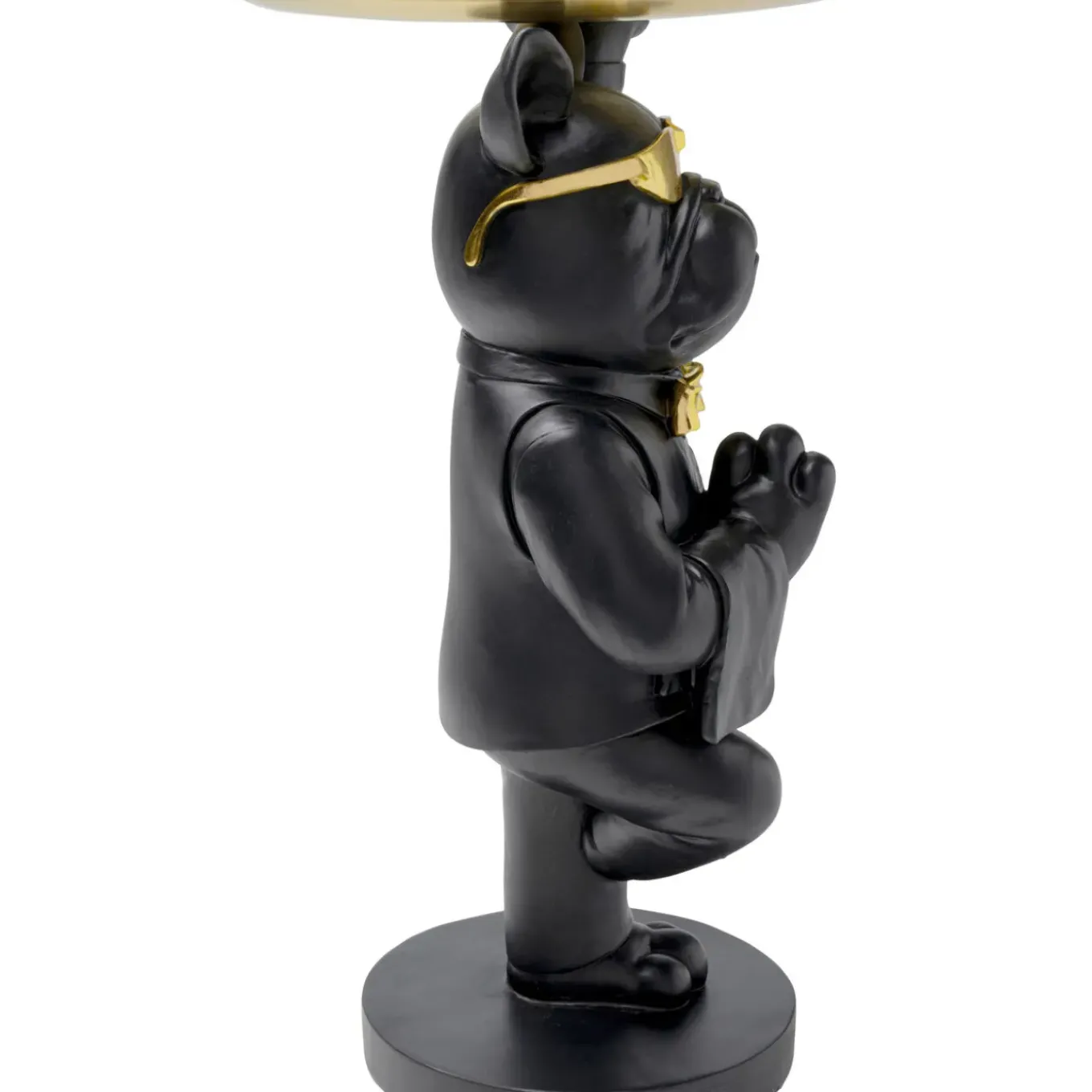 Table D Appoint Cool Bulldog Tray Noir 34X55Cm