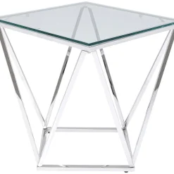 Table D Appoint Cristallo Argente 50X50Cm