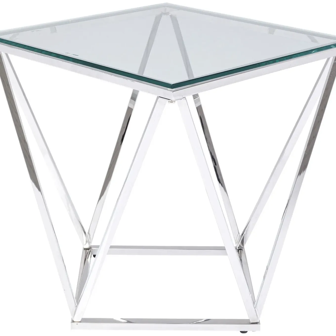 Table D Appoint Cristallo Argente 50X50Cm