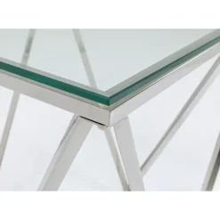 Table D Appoint Cristallo Argente 50X50Cm