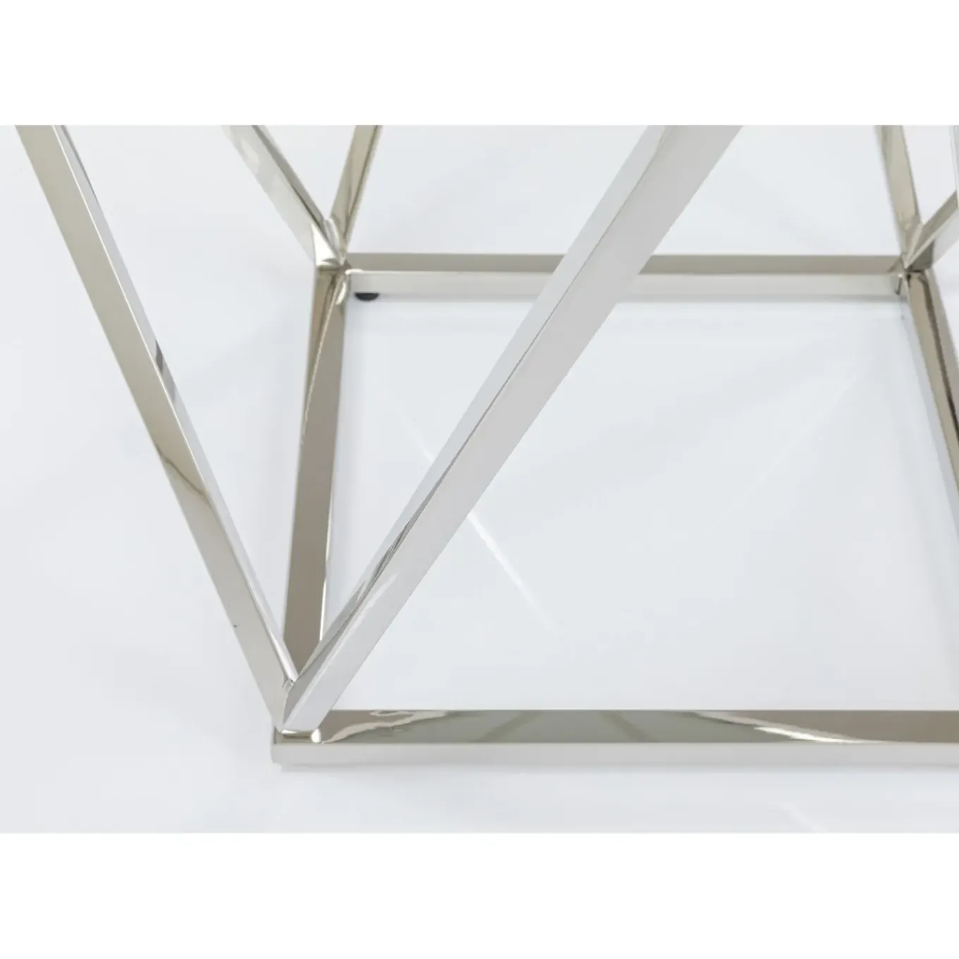 Table D Appoint Cristallo Argente 50X50Cm