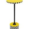 Table D Appoint Domero Checkers Jaune O25Cm