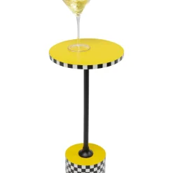 Table D Appoint Domero Checkers Jaune O25Cm