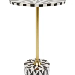 Table D Appoint Domero Star Noir Blanc O40Cm