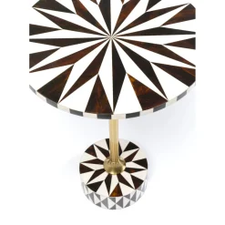 Table D Appoint Domero Star Noir Blanc O40Cm