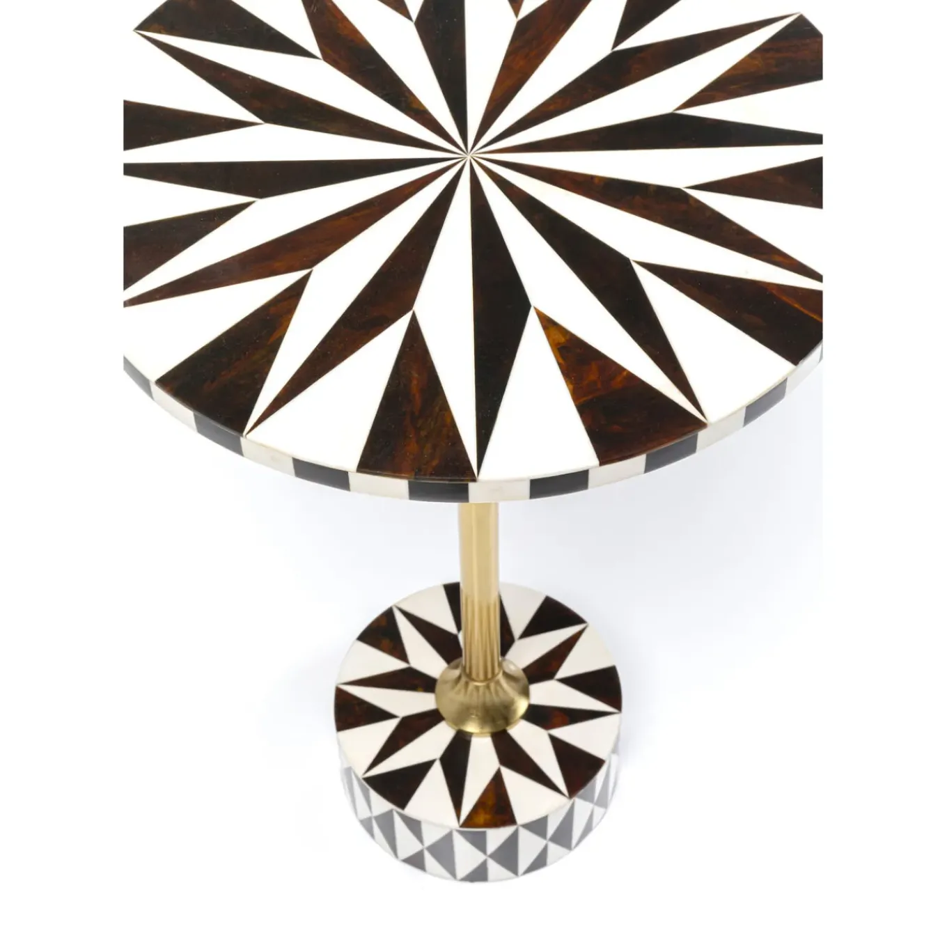 Table D Appoint Domero Star Noir Blanc O40Cm