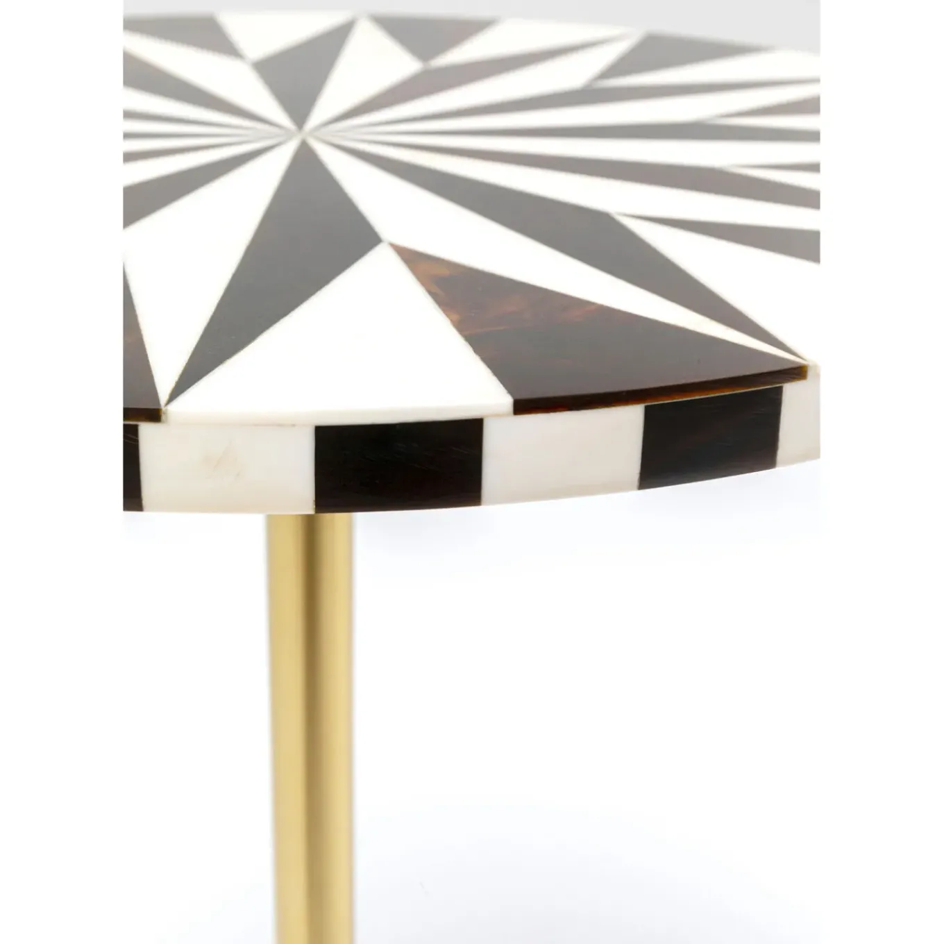 Table D Appoint Domero Star Noir Blanc O40Cm