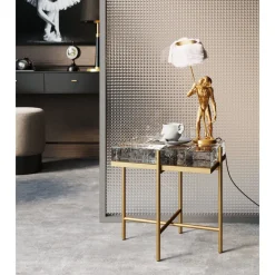 Table D Appoint Iceline Dore 43X33Cm