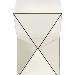 Table D Appoint Luxury Triangle Champagne 32X32Cm
