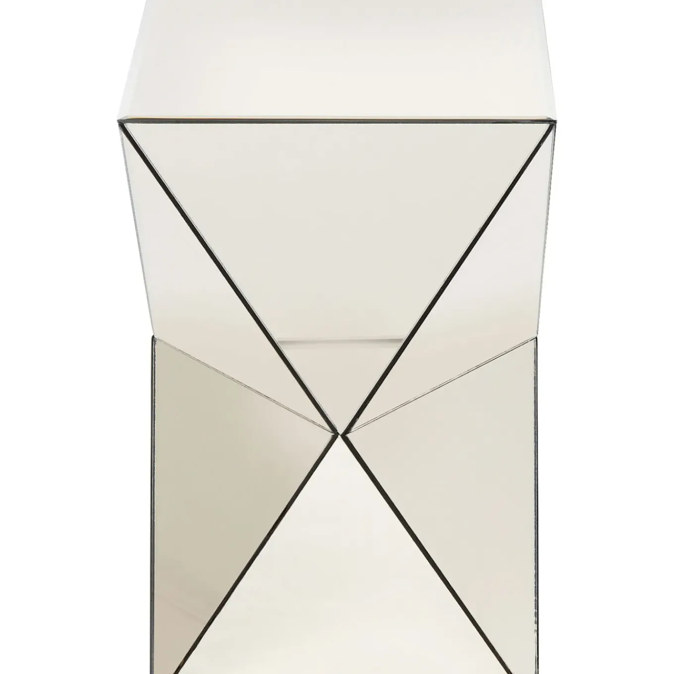 Table D Appoint Luxury Triangle Champagne 32X32Cm