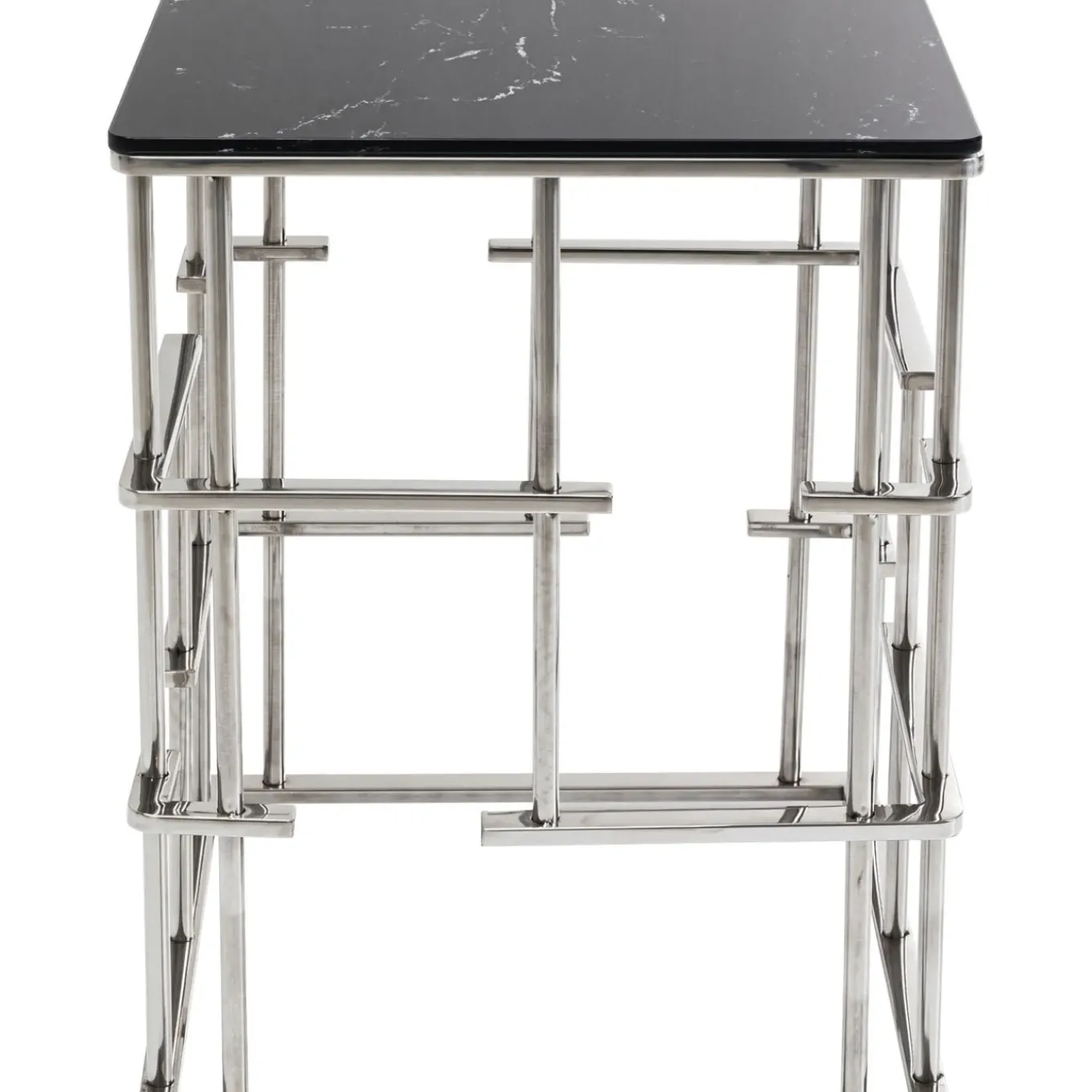 Table D Appoint Rome Argente 40X40Cm