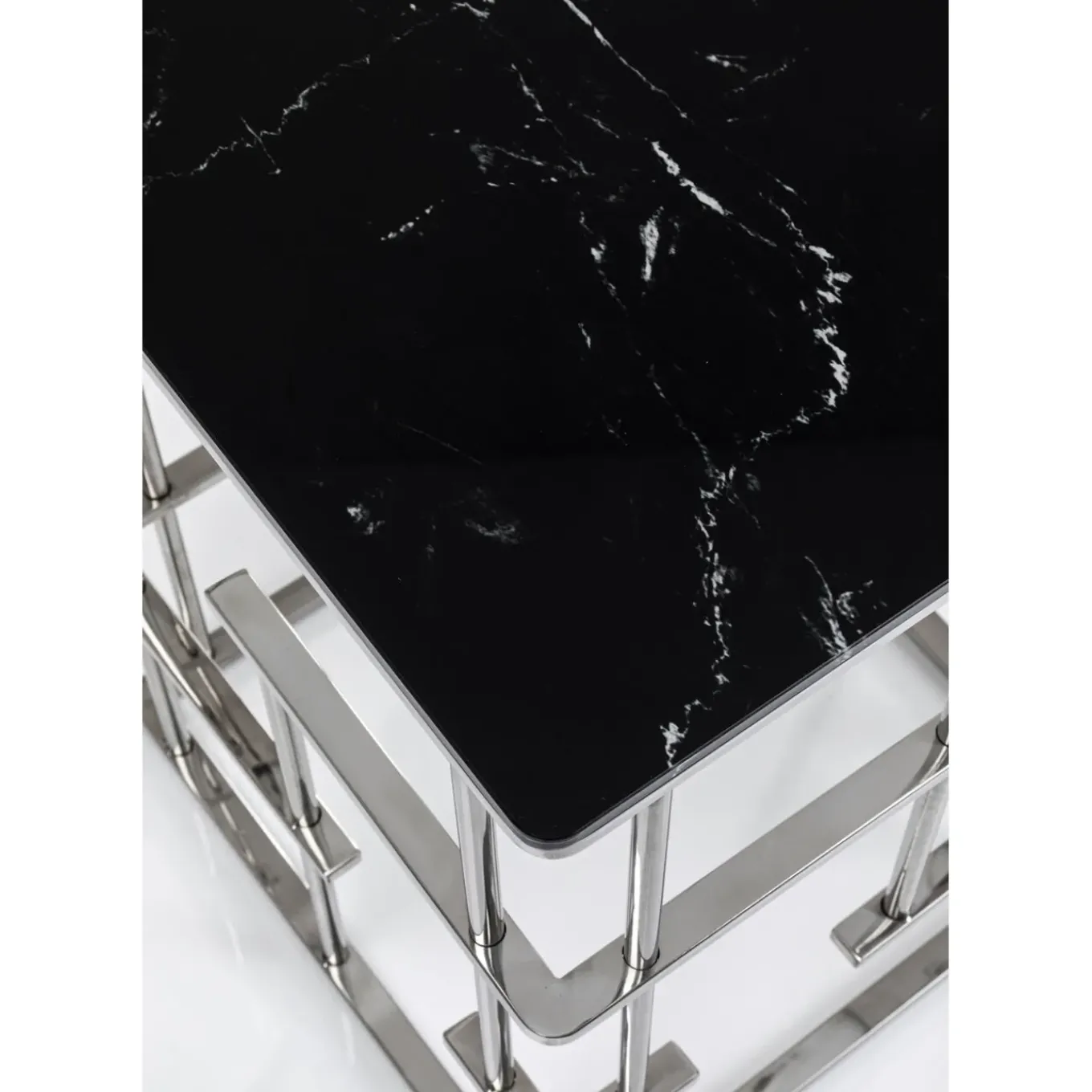 Table D Appoint Rome Argente 40X40Cm