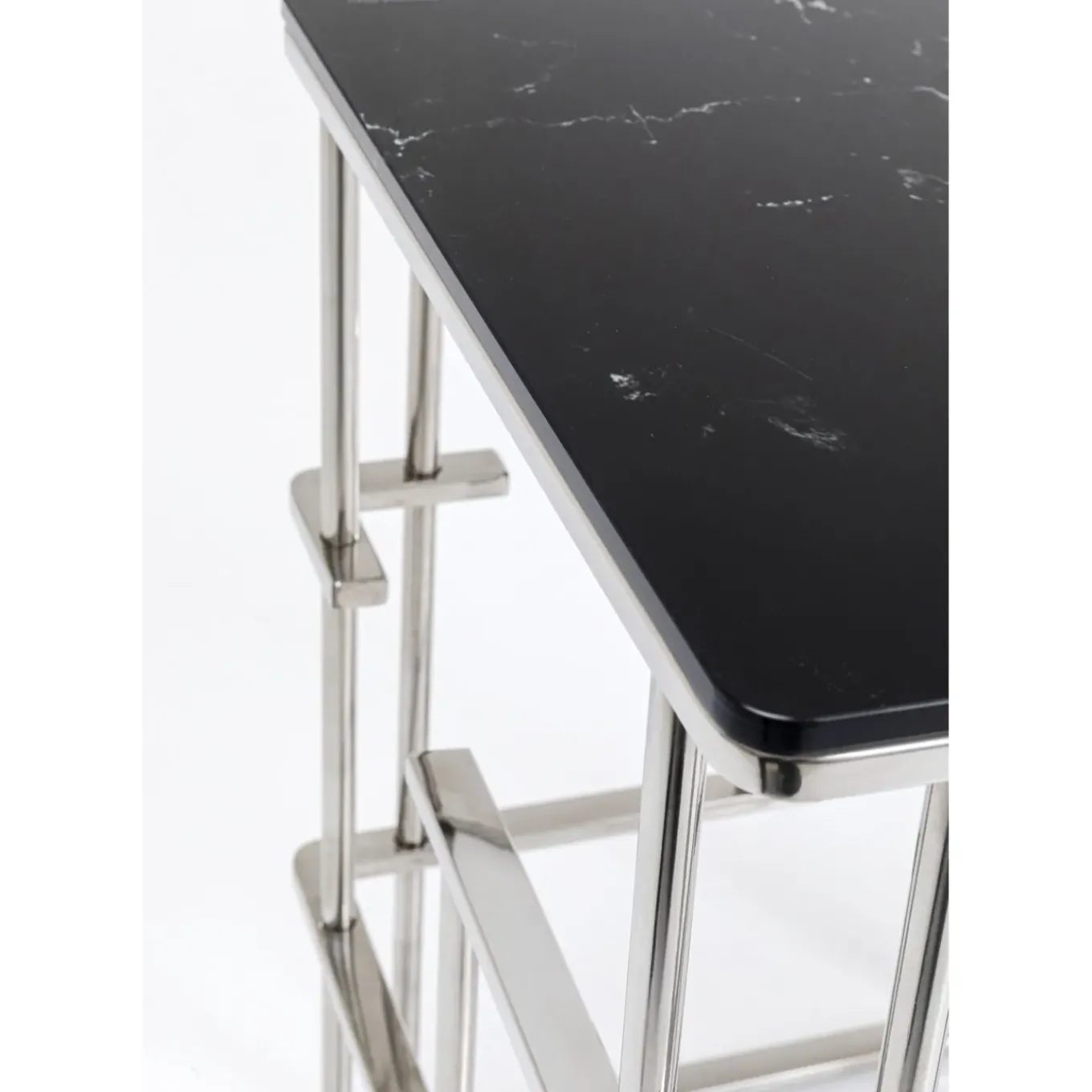 Table D Appoint Rome Argente 40X40Cm