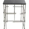 Table D Appoint Rome Argente 40X40Cm