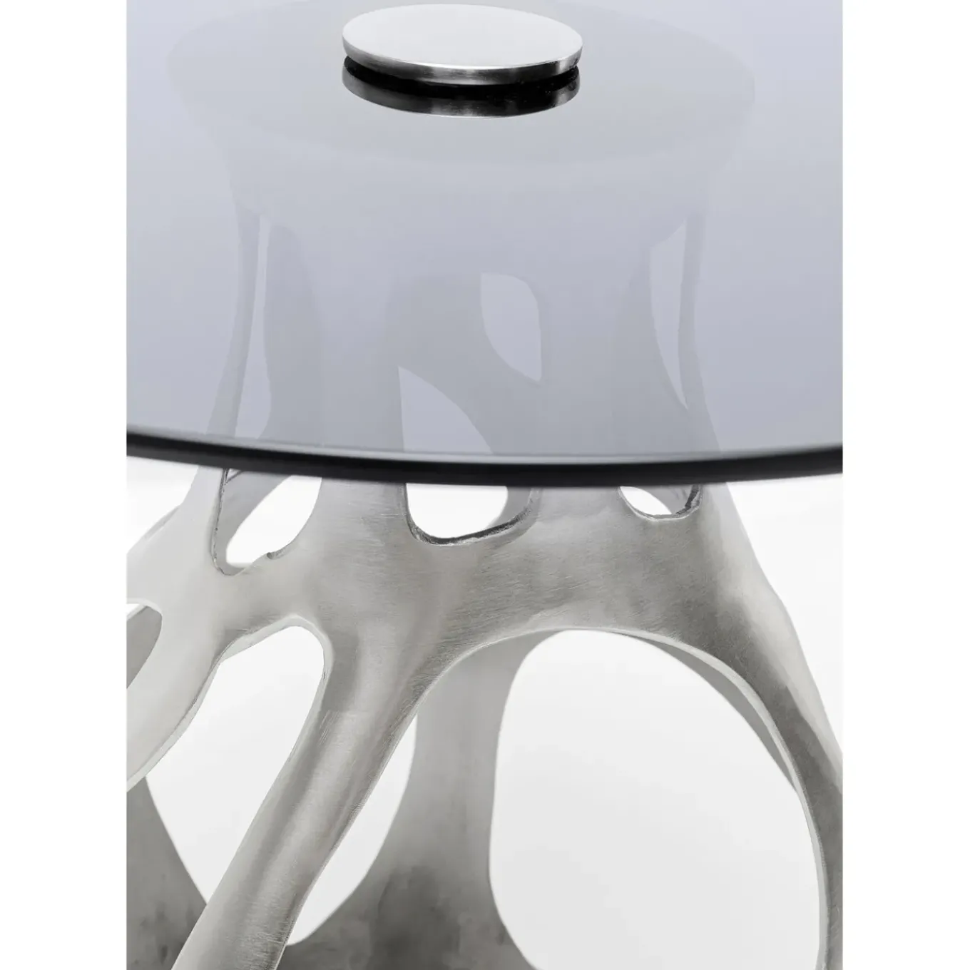 Table D Appoint Volcano Argente O60Cm