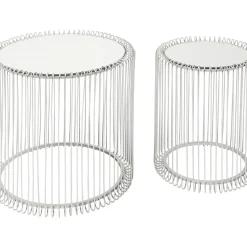 Table D Appoint Wire Argente (2/Set)