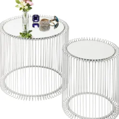 Table D Appoint Wire Argente (2/Set)